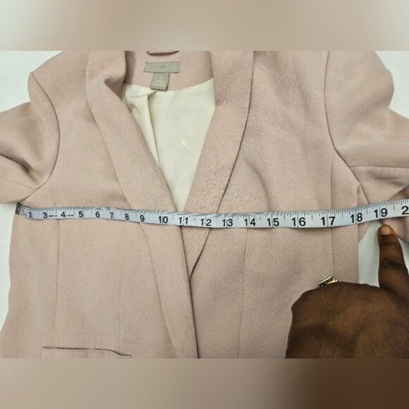 H$M Straight Cut Jacket. Light Pink. Size M. - Picture 11 of 12